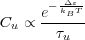 Δɛ-
e--kBT-
Cu ∝ τu